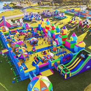 Parc de <span class=keywords><strong>jeux</strong></span> gonflables commercial Lilytoys, trampolines à thème, aire de <span class=keywords><strong>jeux</strong></span> extérieure, parcours d'obstacles, <span class=keywords><strong>jeux</strong></span> d'amusement - Product Image 2