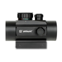 Lunette optique tactique Ohhunt OEM 1x40 avec viseur reflex rouge et vert, avec montage 20 mm et 11 mm