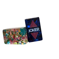 Mahjong de luxe bleu marine étoilé, 160 tuiles, Mahjong bleu nuit, Mahjong à pois étoiles, Mahjong confettis, Mahjong Kangourou Joker