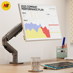 <span class=keywords><strong>Soporte</strong></span> de <span class=keywords><strong>Monitor</strong></span> de Aluminio NB Negro de 17-30 Pulgadas, <span class=keywords><strong>Elevador</strong></span> de Escritorio para TV, Carro de Montaje en Pared, Cambio de Pantalla Horizontal a Vertical, Inclinación de 90 Grados - Product Image 3