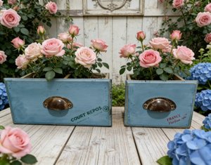 Fioriera <span class=keywords><strong>da</strong></span> Parete in Legno Massello Stile Retrò Francese di Alta Qualità, Decorazione per Patio, Vaso <span class=keywords><strong>da</strong></span> Fiori <span class=keywords><strong>da</strong></span> Tavolo in Legno, Contenitore <span class=keywords><strong>da</strong></span> Giardino - Product Image 4
