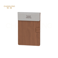 Carpeta Porta Facturas de Cuero PU Changlong, Bloc de Notas para Hotel, Clip para Menú, Logotipo Personalizado, Ecológico, Duradero, Lujoso, OEM, Venta al Por Mayor
