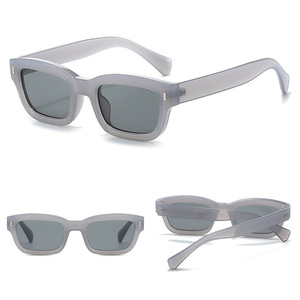DL GLASSES 2024 Valentine Gafas de moda Gafas cuadradas pequeñas Lente azul Lunettes Rice Nails Gafas de Sol de moda <span class=keywords><strong>personalizadas</strong></span> - Product Image 6