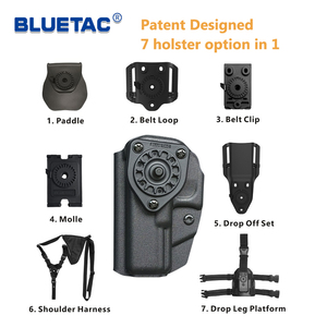 Bluetac Hightech Tactisch Kydex <span class=keywords><strong>Gun</strong></span> <span class=keywords><strong>Holster</strong></span> Quick Release Ontwerp Met Riemlus Met Hulpstuk Pistool <span class=keywords><strong>Holster</strong></span> - Product Image 6