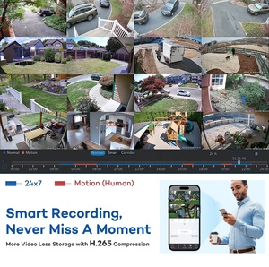 5MP 6MP PoE 8 máy ảnh âm thanh IP CCTV hệ thống giám sát 4K NVR Kit tầm nhìn ban đêm 8 kênh Kinh doanh nhà Hệ thống <span class=keywords><strong>camera</strong></span> an ninh - Product Image 6