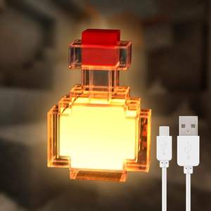 Luz de <span class=keywords><strong>botella</strong></span> de poción recargable 8 LED que cambia de color LED lámpara de poción luz de noche para decoración de habitación - Product Image 3