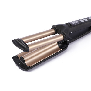 Rizador <span class=keywords><strong>de</strong></span> pelo automático <span class=keywords><strong>de</strong></span> calentamiento rápido <span class=keywords><strong>de</strong></span> oro rosa, rizador <span class=keywords><strong>de</strong></span> estilo <span class=keywords><strong>de</strong></span> <span class=keywords><strong>3</strong></span> barriles, rizador <span class=keywords><strong>de</strong></span> tres <span class=keywords><strong>tubos</strong></span> profundo Big Waver, rizador <span class=keywords><strong>de</strong></span> <span class=keywords><strong>3</strong></span> barriles - Product Image 3