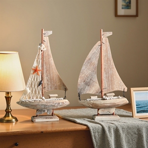 Modellino di <span class=keywords><strong>Barca</strong></span> a Vela Americana Retrò, <span class=keywords><strong>Barca</strong></span> da Pesca Mediterranea, Decorazioni per la Casa, Modelli di Navi Antiche, Ornamenti, Piccole Imbarcazioni - Product Image 4