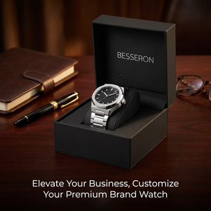 Boîte de rangement et de présentation de montre en cuir PU, légère, carrée, de luxe, fabriquée à la main par le fabricant, avec logo, pour voyage et cadeau - Product Image 5