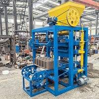 Machine à fabriquer des pavés et des blocs 4-26, à entretien simple, fonctionnement silencieux, soudure robuste, pour usine locale