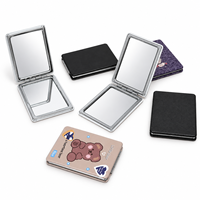Winway Paris Vente en gros de miroirs cosmétiques portatifs personnalisés avec logo, miroir de maquillage pliable de poche