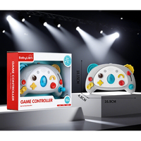 Console de jeu éducative interactive Hibou avec musique et lumières portables, jouet en plastique pour enfants, ordinateur portable d'apprentissage pour salle de jeux
