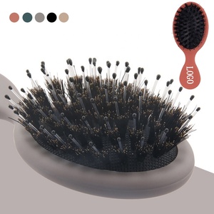 <span class=keywords><strong>Brosse</strong></span> à cheveux <span class=keywords><strong>en</strong></span> nylon naturel écologique à poils <span class=keywords><strong>de</strong></span> <span class=keywords><strong>sanglier</strong></span>, logo personnalisé, best-seller, <span class=keywords><strong>brosse</strong></span> pour le cuir chevelier, utilisation à domicile, salon <span class=keywords><strong>de</strong></span> coiffure, barbier - Product Image 4