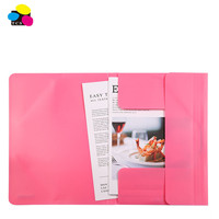 Carpeta Elástica Promocional Económica Personalizada Tamaño A4, Cartón Reciclado de 400g, 3 Solapas, Paquete de 10 Unidades, Gestión de Documentos, Marca Lehui