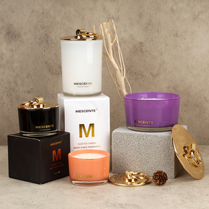 Mescente Christmas in <strong>Bulk</strong> Vessel <strong>Candle</strong> Custom Jar Luxury Scented <strong>Candle</strong> With Lid and Box - Product Image 5