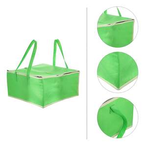 Large Heavy Duty Non Woven Grocery Thermal Shopping Bag Aluminum Foldable Cooler Bag Reusable Bake <b>Insulated</b> Bags - Product Image 6