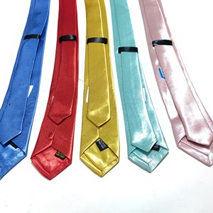 Einfarbige Lässige Gestreifte Krawatte Langlebiges Polyester 51 Farben Direktverkauf ab Werk - Product Image 4