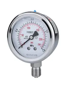 Manômetro Digital de Aço Inoxidável com Glicerina, à Prova de Choque, Medidor de Pressão 0-100 <span class=keywords><strong>MPa</strong></span> para Óleo e Água - Product Image 5