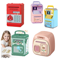 Tirelire en plastique à main pour enfants, jouet créatif avec mot de passe, boîte de rangement pour pièces de monnaie, cadeaux d'anniversaire et de Noël