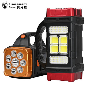 Linterna Led portátil con batería recargable, reflector para acampar al aire libre, resistente al agua, fuente de luz dual, carga USB - Product Image 5