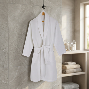 Peignoir en coton gaufré pour spa Hotel - Product Image 4