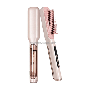 Spazzola Lisciante Professionale per Capelli Pettine a Vapore Antiscottatura Arricciacapelli e Piastra a Vapore - Product Image 1