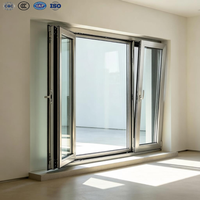 Ventanas Corredizas de Aluminio con Doble Acristalamiento Personalizadas, Ventana Corrediza de 3 Rieles, Ventanas de Aluminio de Alto Rendimiento