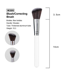 Chất Lượng Cao 30Pcs Trắng Tổng Hợp Tóc Trang Điểm Bàn Chải Biểu Tượng Tùy Chỉnh Chuyên Nghiệp Thực Nhãn Hiệu Riêng Chất Lượng Bằng Gỗ Make Up - Product Image 6