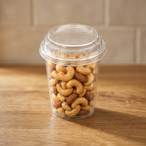 Pot en PET transparent de 500 ml (16 oz) de qualité alimentaire, impression personnalisable, boîtes à charnière en gros pour pâtisseries et gâteaux - Product Image 3