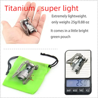 SOLO WILD 3000T 25g ultra-léger extérieur Portable haute qualité BRS alliage de titane pliant Camping Mini gaz randonnée réchaud
