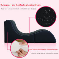 Canapé Sexuel Pliable en Forme de S Multifonctionnel, Aide Posturale Érotique, Meuble BDSM en Bois pour Chambre, Chaise Tantra pour Couple
