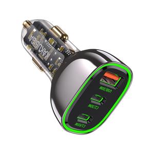 ที่ชาร์จในรถยนต์ KAKUSIGA แบบสามพอร์ต 125W <span class=keywords><strong>ส</strong></span>ำหรับโทรศัพท์มือถือ ชาร์จเร็วพิเศษ อะแดปเตอร์ช่องจุดบุหรี่ในรถยนต์ - Product Image 2