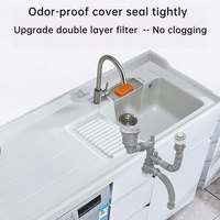 Tuyau de vidange moderne pour machine à laver en acier inoxydable pour hôtel, avec conception tubulaire extensible, écologique et anticorrosion