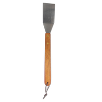 Ensemble d'outils de barbecue de gril de 5 pièces d'extérieur faciles à nettoyer avec des accessoires de gril de poignée en bois
