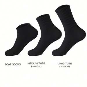 Wholesale Blank White Black Man Sports Boat <b>Socks</b> Middling Breathable Sport Running Basketball <b>Long</b> <b>Socks</b> - Product Image 2