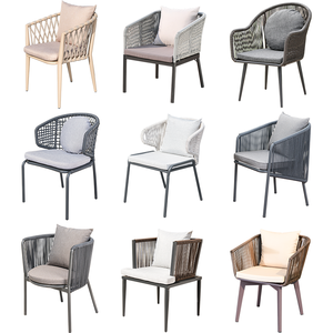 Outdoor Cafe Restaurant Furniture Patio Terrace Chairs Woven Rope <b>Garden</b> <b>Set</b> <b>Garden</b> Chairs - Product Image 5