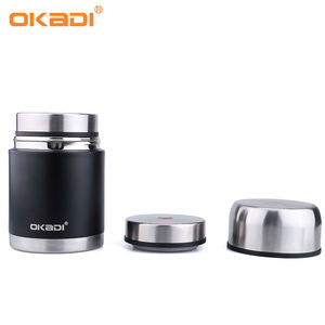 Termos Dinding Ganda Stainless Steel, Kotak Sup Termos Makanan Lurus Stainless Steel 500Ml - Product Image 2