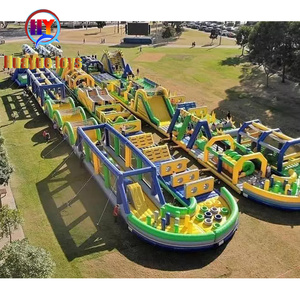 Chướng Ngại Vật Bơm Hơi Nhà Nảy Lớn Nhất Thế Giới Dài 51.5M Cho Các Sự Kiện Vui Chơi Ngoài Trời - Product Image 2