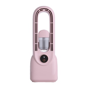 Indoor/<b>Outdoor</b> <b>Table</b> Pedestal Vertical Desk Fans Leafless Bladeless Design Easy Household Air Conditioning Battery for Cars - Product Image 1