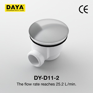 Desagüe de ducha lateral para proyectos hoteleros, accesorio de plomería para plato de ducha de drenaje rápido y eficiente - Product Image 1