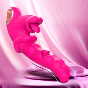 Vibrador LOVE.3 en 1 para parejas, juguete sexual Tuaieu con estimulación del punto G y lengua con 10 modos de lamido y vibración para mujeres en fiestas orgásmicas y sexo diario. - Product Image 6