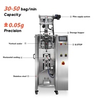 Petite machine de remplissage et d'emballage automatique multifonctionnelle pour liquides et pâtes, avec scellage arrière et emballage en sachet à coins arrondis