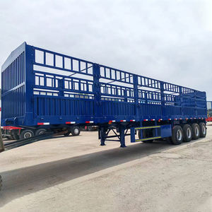 3-4-Achsen Schwerlast-Viehanhänger Tiertransport Rindertransporter Stake-Cargo-Sattelauflieger - Product Image 3