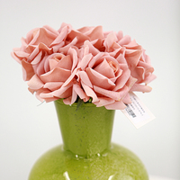 Bouquet de roses en soie naturelle au toucher réel, vente en gros, fleurs artificielles rouges et blanches à bord roulé pour mariage, cadeau et décoration de la maison