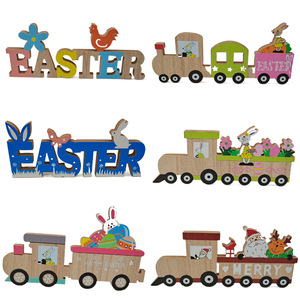 Nuevas <span class=keywords><strong>Manualidades</strong></span> <span class=keywords><strong>para</strong></span> Fiesta de <span class=keywords><strong>Pascua</strong></span>, Conejo de Madera Contrachapada Hecho a Mano, Estilo Nórdico, Decoración Ecológica <span class=keywords><strong>para</strong></span> el Hogar, 29.5x13x1.5cm, Marca XIANPING XP-WD1220 - Product Image 3