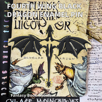 Épinglette en émail Fourth Wing, inspirée du roman fantastique, motif dragon noir et fleur, cadeau du Nouvel An chinois pour amis, vente en gros