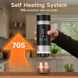 Wholesale Portable Espresso <b>Machine</b> with Removeable Battery Easy Carry LED Display Mini Capsule Maker for Travel Camping OEM Log - Product Image 6