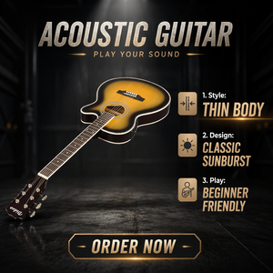 <span class=keywords><strong>Chitarra</strong></span> Acustica Elettrificata Serie Artist a Corpo Sottile <span class=keywords><strong>con</strong></span> Pickup a 4 Bande - Product Image 1
