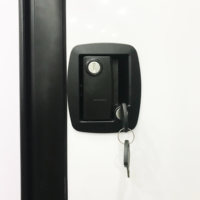 Porte de chargement personnalisée en aluminium à angle droit 600x800mm pour camping-car, caravane, fourgonnette, camion, remorque avec serrure mécanique et vérins à gaz