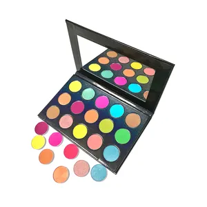 Palette d'ombres à paupières, bricolage, 15 couleurs, personnalisé, nude, palette d'ombres à paupières, étanche